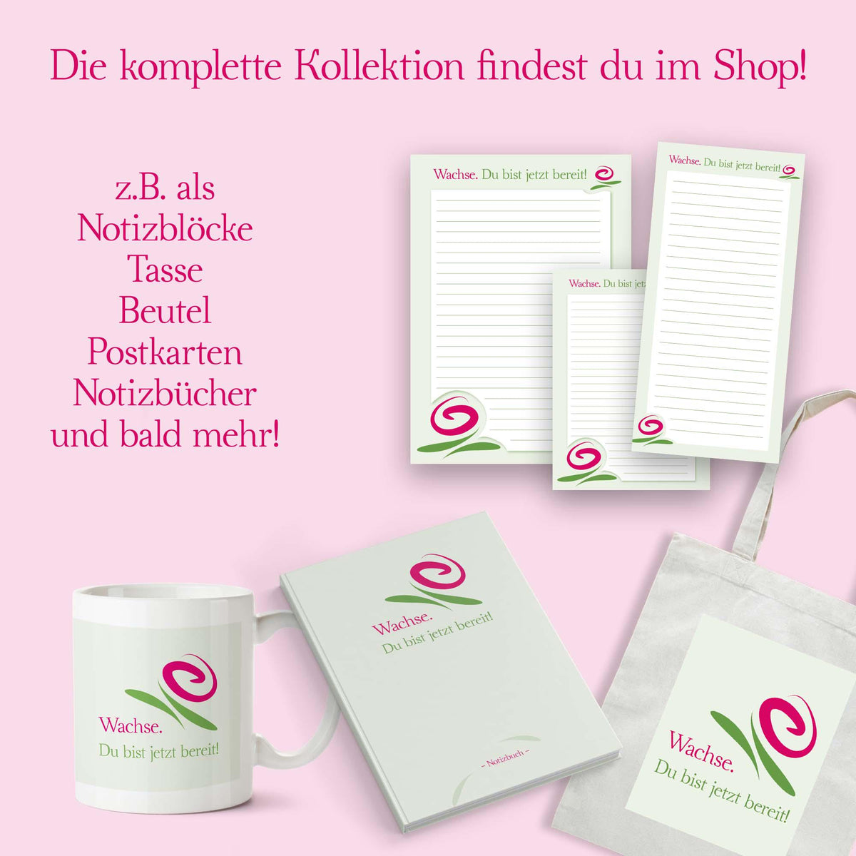 Tasse "Wachse. Du bist jetzt bereit!" Frauen, Blume, Geschenk, Motivation, Selbstständigkeit, Unternehmerin, Freundinnen